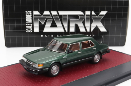Matrix scale models Saab 900 Cd Turbo 1986 1:43 Green Met