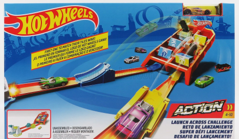 Mattel hot wheels Accessories Launch Across Challenge With Car 1:64 Různé