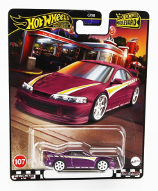 Mattel hot wheels Acura Integra Gsr Custom 2001 1:64 Fialově Žlutá
