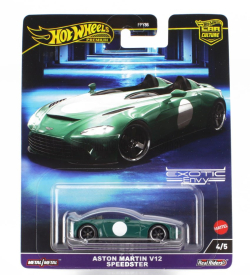 Mattel hot wheels Aston martin V12 Speedster 2021 1:64 Zelená Bílá