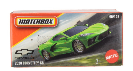 Mattel hot wheels Chevrolet Corvette C8 Coupe 2020 1:64 Zelená