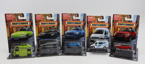 Mattel hot wheels Citroen Set Assortment 10 Pieces Europe Cars 1:64 Různé