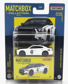 Mattel hot wheels Dodge Charger Usa Police - Polizia - Polizei 2005 1:64 Bílá Černá