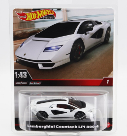 Mattel hot wheels Lamborghini Countach Lpi 800-4 2021 - Blister Box 1:43 Bílá