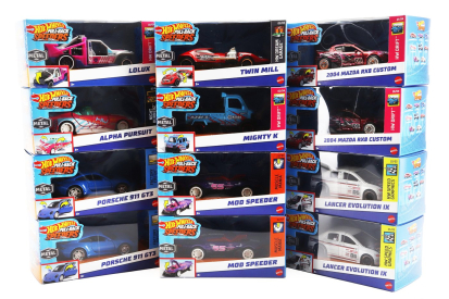Mattel hot wheels Mitsubishi Set Assortment 12 Pieces Speeders Series 1:43 Různé
