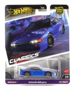 Mattel hot wheels Nissan 180sx (silvia S13) Sileight Coupe 1989 1:64 Blue