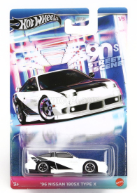 Mattel hot wheels Nissan 180sx Type X 1996 1:64 Bílá Černá