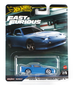 Mattel hot wheels Nissan 180sx Type-x Coupe 1996 - Fast & Furious 1:64 Blue Met