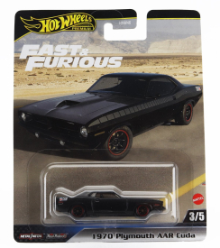 Mattel hot wheels Plymouth Aar/cuda Coupe 1970 - Fast & Furious 7 2015 1:64 Black