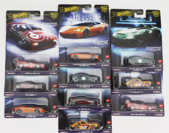 Mattel hot wheels Porsche Set Assortment 10 Pieces Exotic Envy 1:64 Různé