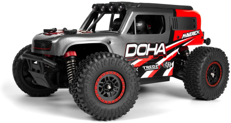 RC auto Maverick Doha 1/20 4WD Electric Truck, červená