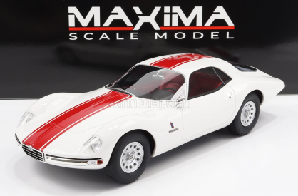 Maxima Alfa romeo Giulia Tz2 Coupe Pininfarina 1965 1:18 Bílá Červená