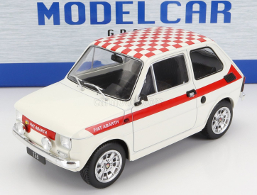 Mcg Fiat 126 Look Abarth 1972 1:18 Bílá Červená