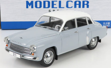 Mcg Wartburg 312 1965 1:18 Šedá Bílá