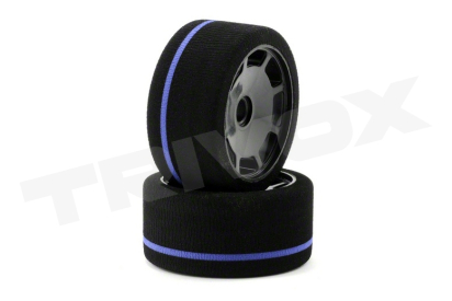 Mechové přední gumy, 1/10, bílý disk, (SPEC)