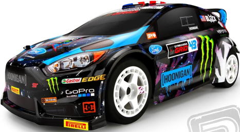 Micro RS4 Ford Fiesta RTR s 2,4GHz RC soupravou, kar. Ken Block RX43