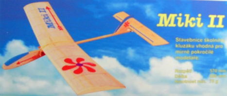 MIKI 3-školní kluzák 570mm Hiesb.