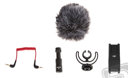 Mikrofon RODE VideoMicro & OSMO 360 Quick Release Mic Mount pro OSMO