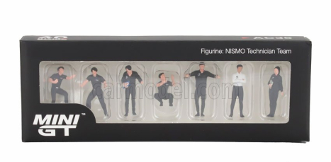 Mini-gt Accessories Set 7x Team Nissan Nismo Racing Figures 1:64 Různé