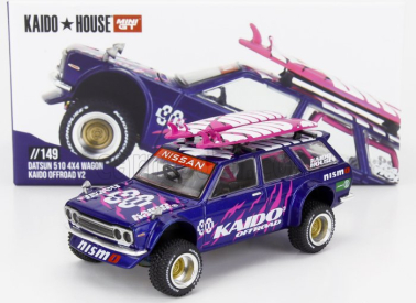 Mini-gt Datsun 510 Kaido House V1 4x4 Sw Station Wagon 1972 1:64 Purple