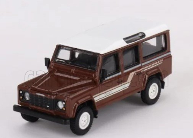 Mini-gt Land rover Defender 110 Country Sw Station Wagon Lhd 1985 1:64 Hnědá Bílá