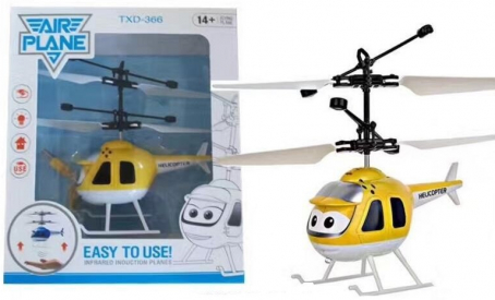 Mini helikoptéra, žlutá