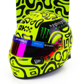 Mini helmet Bell helmet Casco Helmet F1 Lando Norris Team Mclaren N 4 Season 2024 1:2 Žlutá Černá