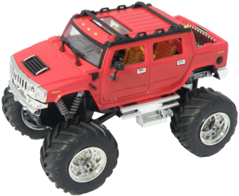 Mini RC Monster Truck, červená