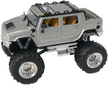 Mini RC Monster Truck, stříbrná
