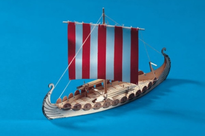 Mini Oseberg vikinská loď 1:50