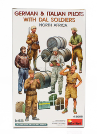 Miniart Figures German And Italian Pilots Dal Soldiers North Africa 1:48 /