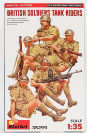 Miniart Figures Soldati - British Soldiers Military Tank Riders 1:35 /