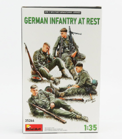 Miniart Figures Soldati - Soldiers Military German Infantry At Rest 1:35 /