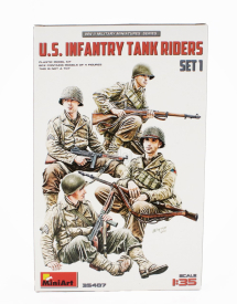 Miniart Figures Usa Infantry Tank Riders Military 1:35 /