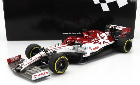 Minichamps Alfa romeo F1  C39 Team Racing Orlen N 99 Austrian Gp 2020 Antonio Giovinazzi 1:18 Bílá Červená Met