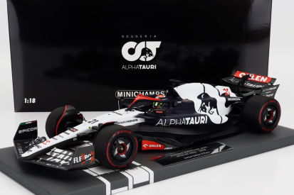 Minichamps Alpha tauri F1  At04 Team Alpha Tauri N 21 Season 2023 Nyck De Vries 1:18 Modrá Bílá