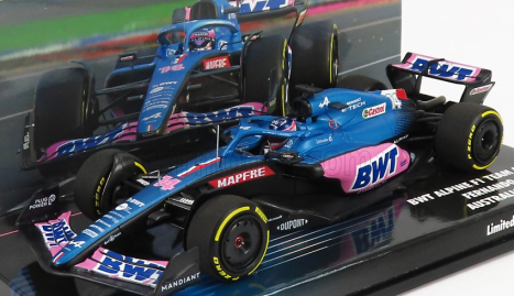 Minichamps Alpine F1 A522 Team Alpine Bwt N 14 Australian Gp 2022 Fernando Alonso 1:43 Modrá Růžová