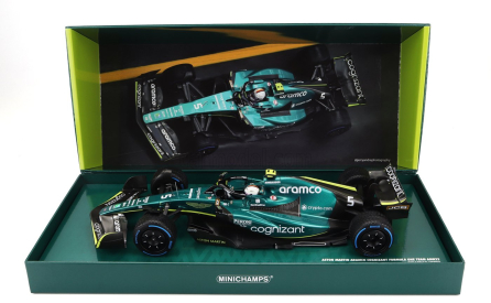 Minichamps Aston martin F1 Amr22 Team Aramco Cognizart N 5 1:18, zelenočerná