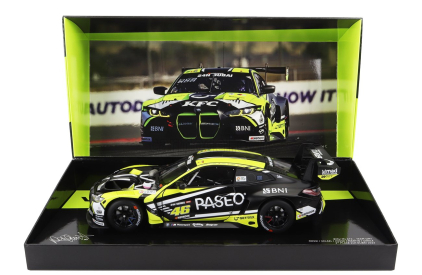 Minichamps BMW 4-series M4 Gt3 Team Wrt N 46 3rd 24h Dubai 2023 Valentino Rossi - Sean Gelael - Max Hesse - Maxime Martin - Timothy Whale 1:18 Žlutá Černá