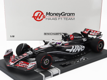 Minichamps Haas F1  Fw24 Team Moneygram Haas N 20 Season 2024 Kevin Magnussen 1:18 Černá Bílá
