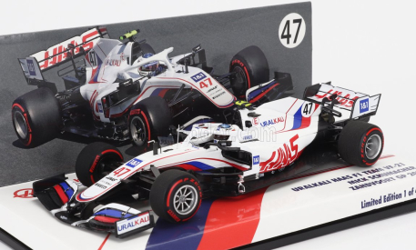 Minichamps Haas F1  Vf-21 065/6 Team Uralkali N 47 Dutch Zandvoort Gp 2021 Mick Schumacher 1:43 Bílá Modrá Červená