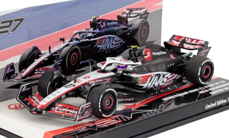 Minichamps Haas F1  Vf-23 Team Moneygram Haas N 27 Austin Usa Gp 2023 Nico Hulkenberg 1:43 Bílá Černá Červená