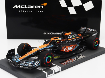 Minichamps Mclaren F1  Mcl36 Team Mclaren N 28 Test Abu Dhabi 2022 Oscar Piastri 1:18 Oranžová Světle Modrá