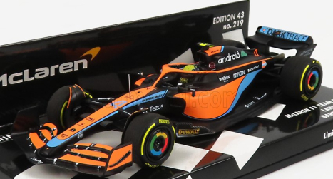 Minichamps Mclaren F1  Mcl36 Team Mclaren N 4 Bahrain Gp 2022 Lando Norris 1:43 Oranžová Světle Modrá