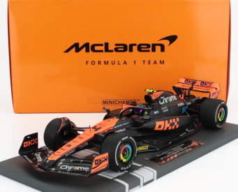 Minichamps Mclaren F1  Mcl60 Team Mclaren N 4 2nd Singapore Gp 2023 Lando Norris 1:18 Oranžová Modrá Černá