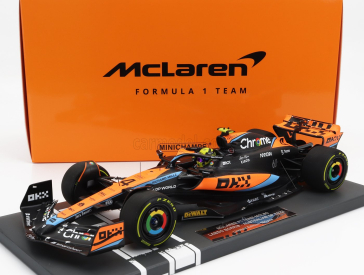 Minichamps Mclaren F1  Mcl60 Team Mclaren N 4 Australian Gp 2023 Lando Norris 1:18 Oranžová Černá Modrá