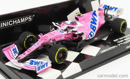 Minichamps Mercedes bwt F1 Rp20 Team Sportpesa Racing Point N 18 1:43, růžová