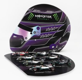 Minichamps Mercedes gp F1  Set 7x Lewis Hamilton World Champion - Mclaren Mp4/23 N 22 2008 - W05 Amg Petronas N 44 2014 - W06 Amg Petronas N 44 2015 - W08 N 44 2017 - W09 N 44 2018 - W10 N 44 2019 - W11 N 44 2020 1:43 Stříbrná Černá