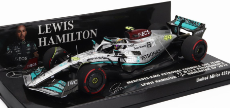Minichamps Mercedes gp F1 W13e Team Mercedes-amg Petronas F1 N 44 2nd Hungarian Gp 2022 Lewis Hamilton 1:43 Stříbrná Zelená