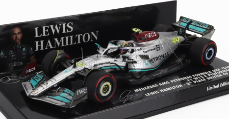 Minichamps Mercedes gp F1 W13e Team Mercedes-amg Petronas F1 N 44 3rd Silverstone British Gp 2022 Lewis Hamilton 1:43 Stříbrná Zelená
